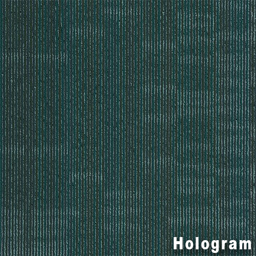 Trinity Commercial Carpet Plank .22 Inch x 1.5x3 Ft. 10 per Carton Hologram color close up