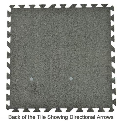 Greatmats TechFloor Solid Tile with Raised Squares Carton of 10