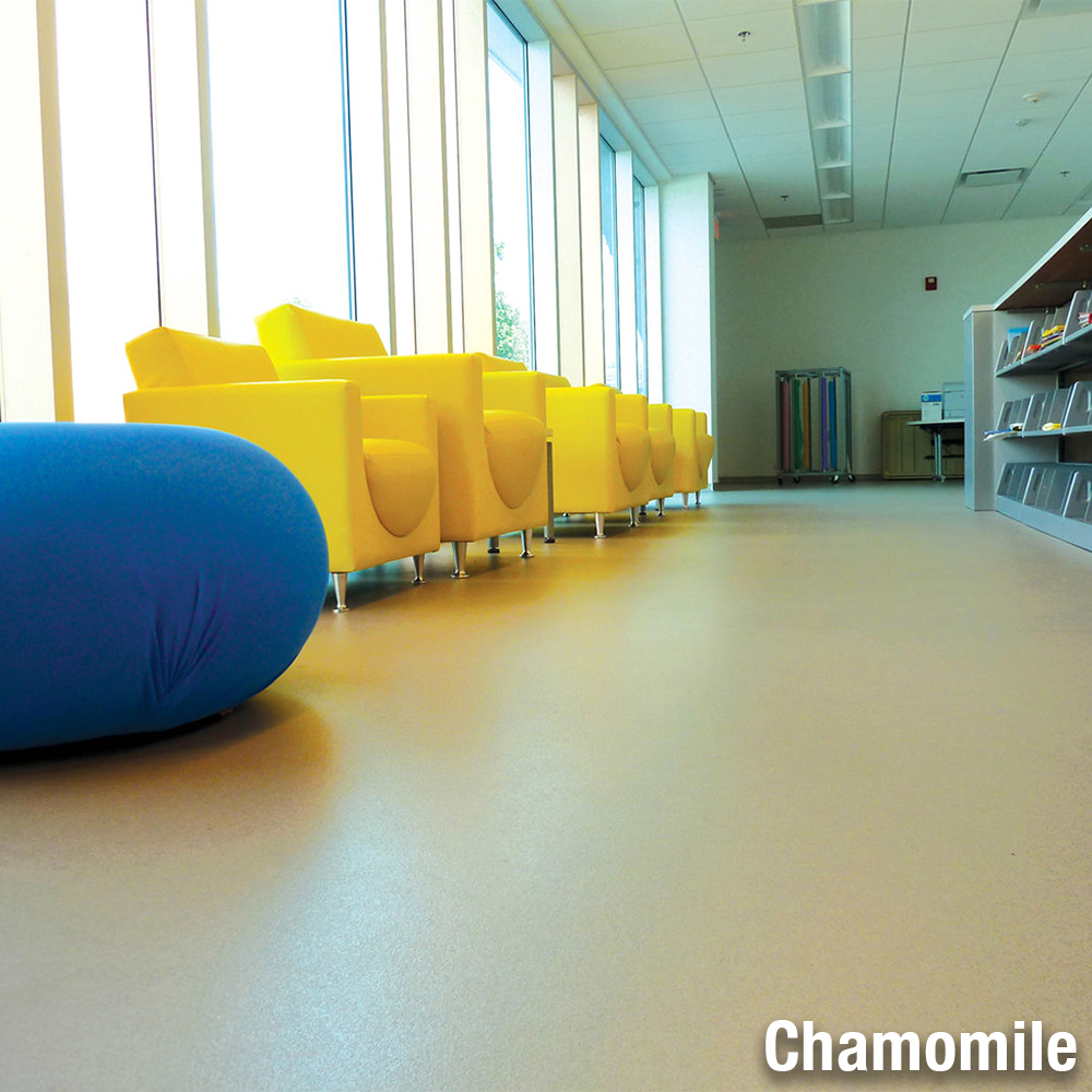 commercial vinyl flooring in library