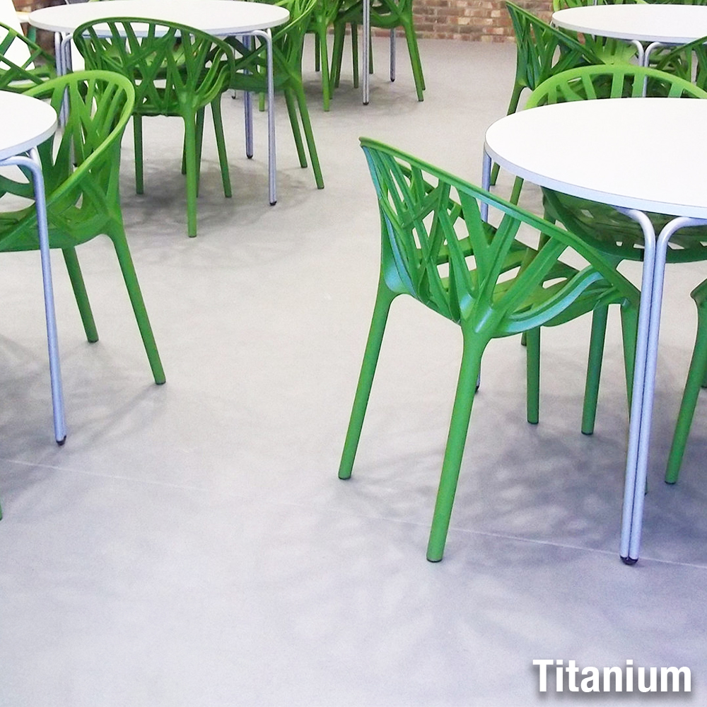 LonFloor Vista Commercial Vinyl Rolls Titanium Lunchroom install