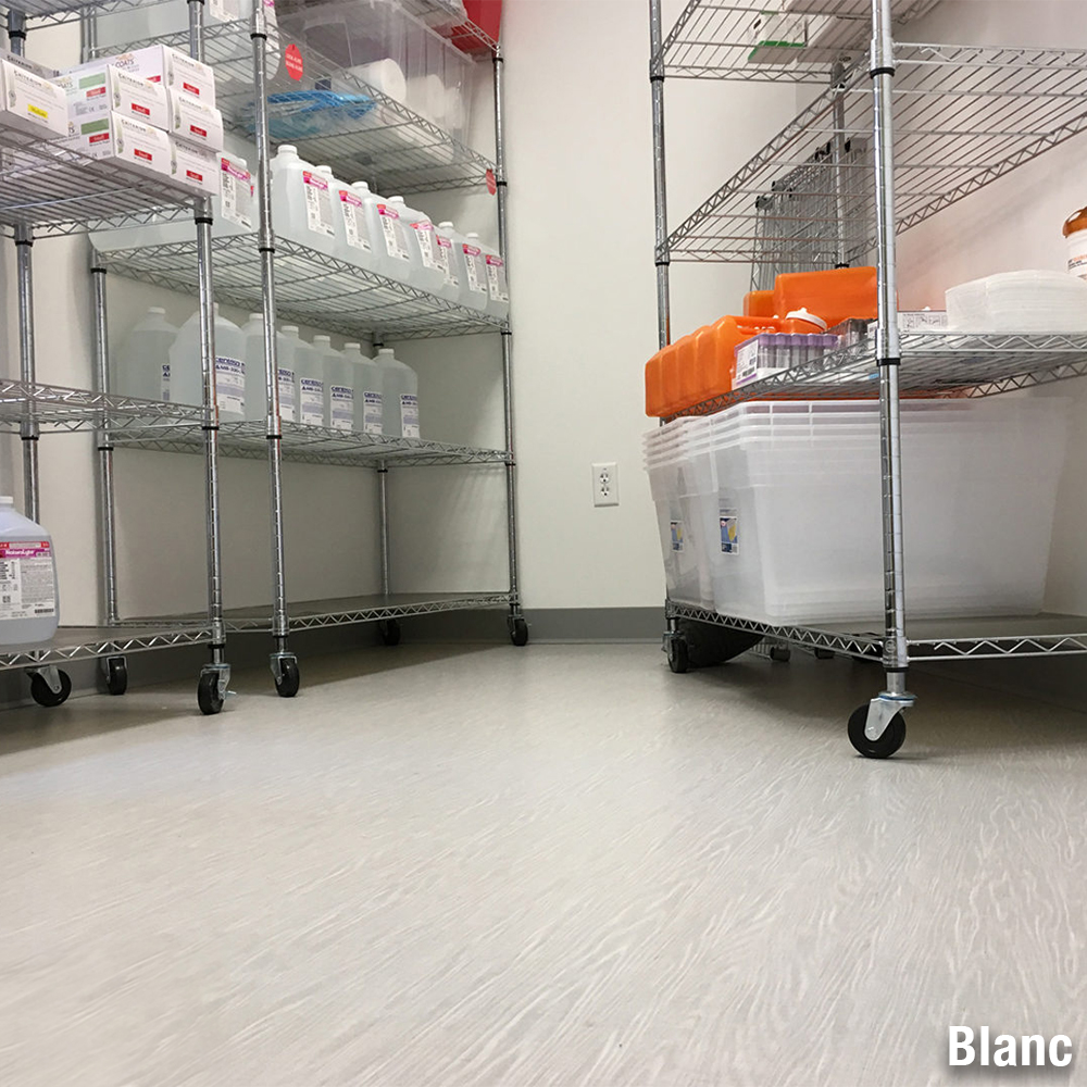 use vinyl sheet flooring in medical closet