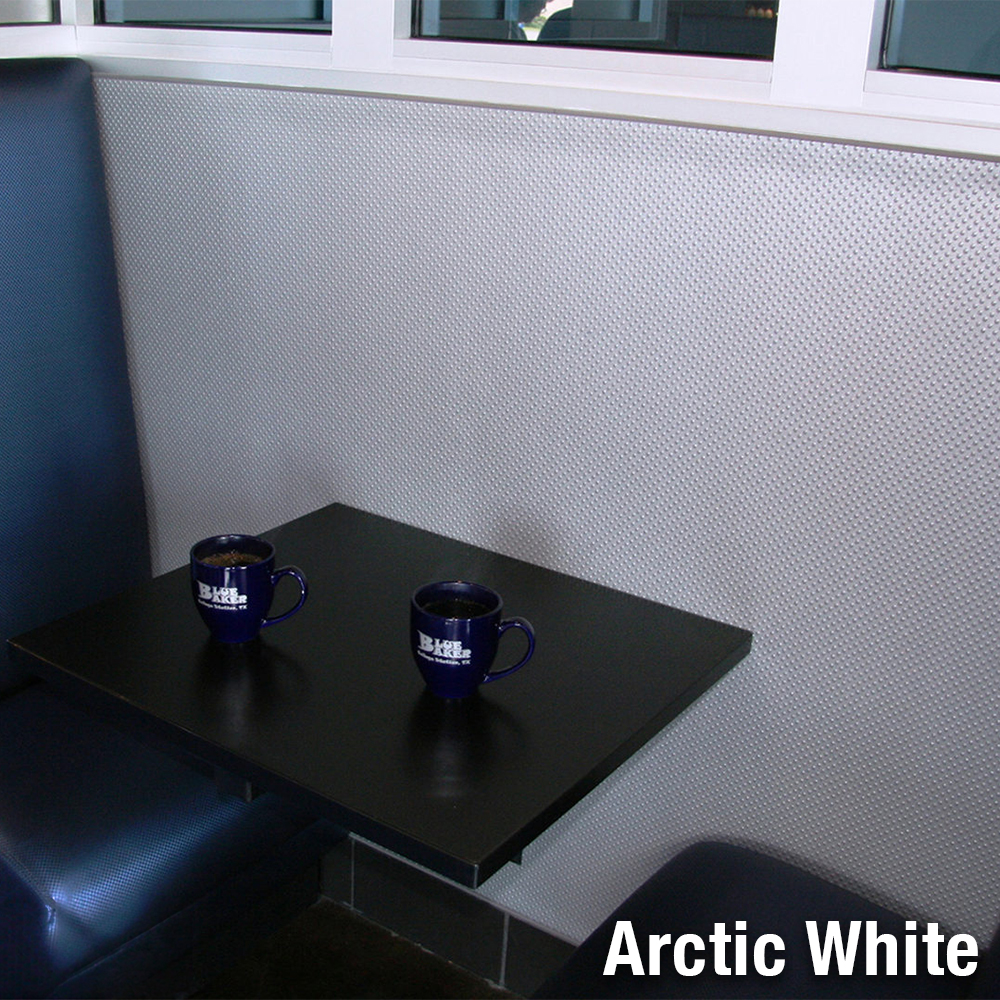 LonPearl Vinyl Install resturant arctic white