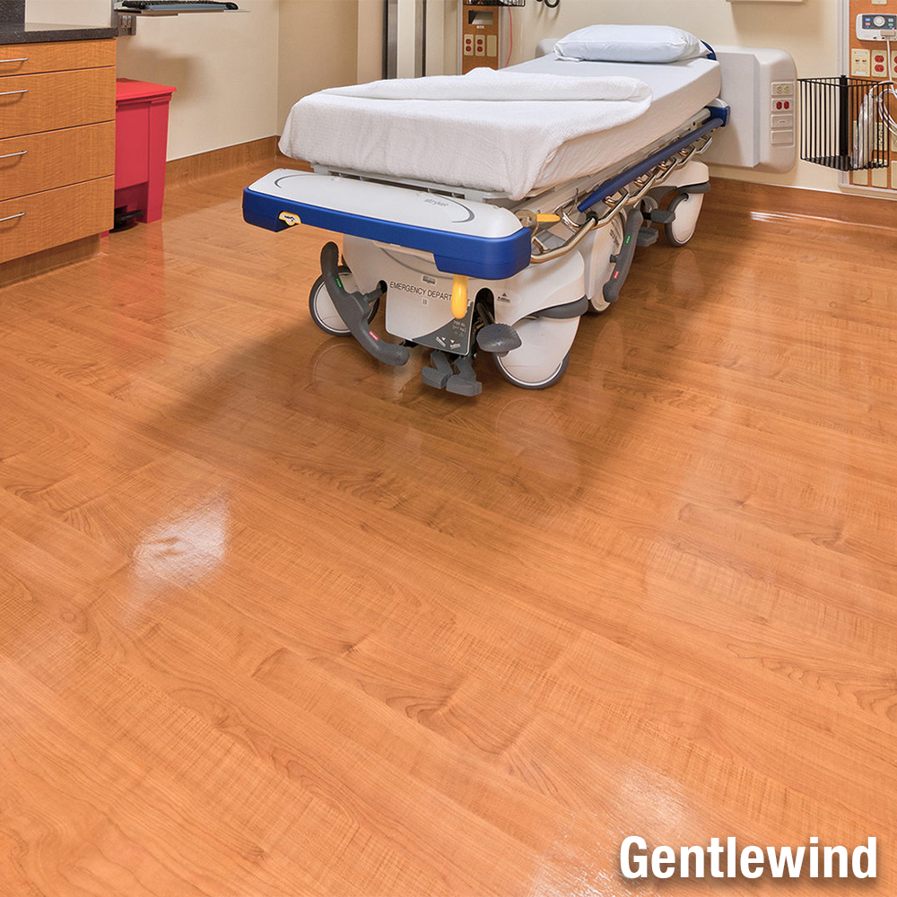 Wood Grain Natural Sheet Vinyl Flooring Roll with Topseal Hospital Room