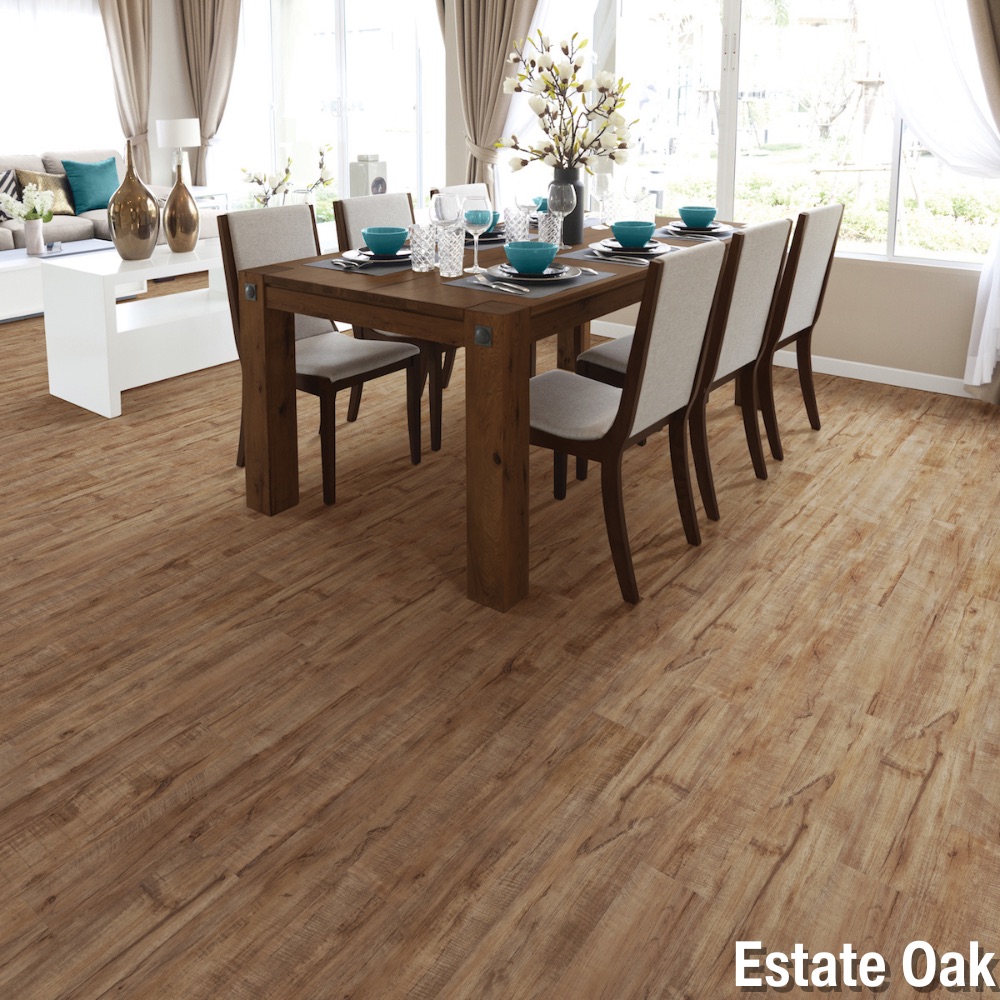 Magnitude Premium Laminate Vinyl Flooring Planks estate oak install.