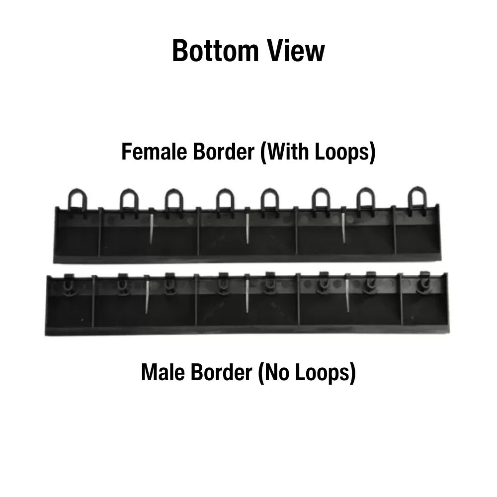  Borders for HomeCourt Tile 1/2 Inch x 1-3/4x12 Inches bottom labeled