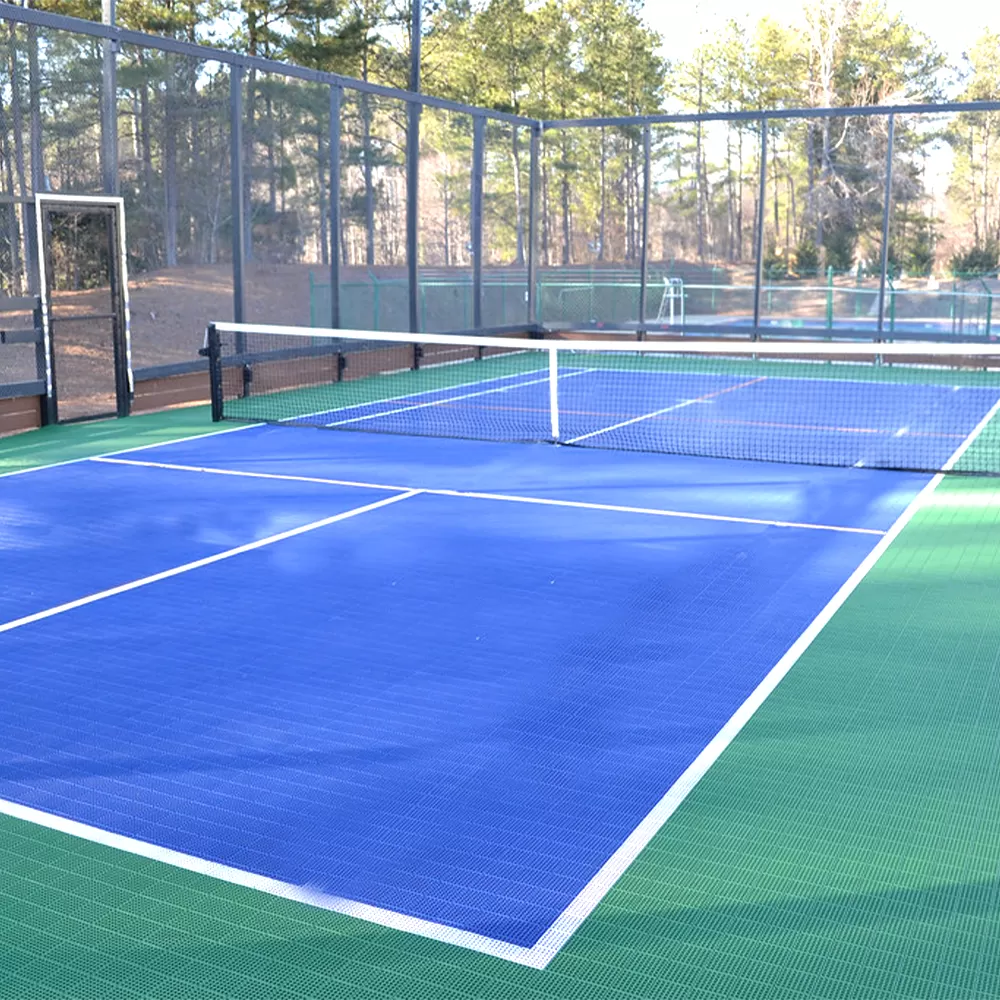 pickleball court flooring kit with lines