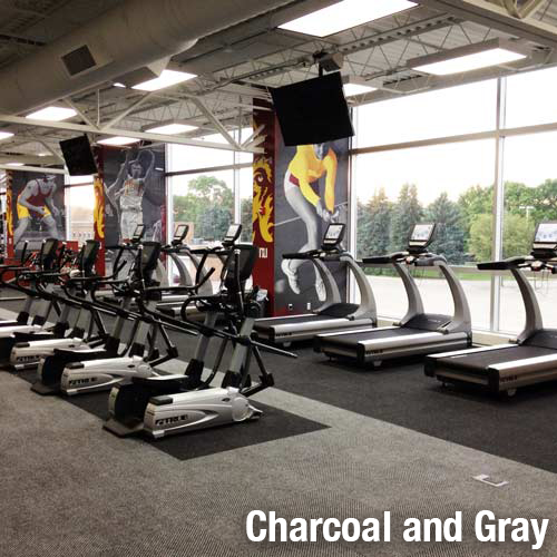 Diagonal Heavy Duty Carpet Tile commercial gym