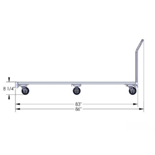 Cart for Protective Carpet Tile dimensions