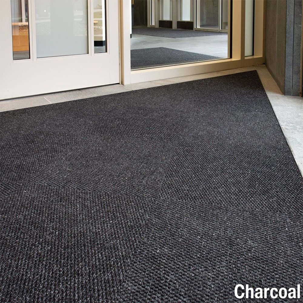 Super Nop 52 Commercial Carpet Tile charcoal entrance install