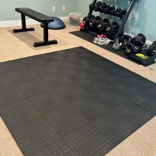 DIY flooring over carpet