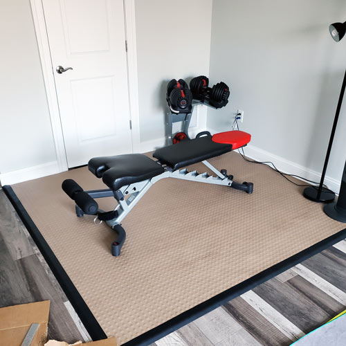 The Most Affordable Bedroom Gym Flooring Options & Products