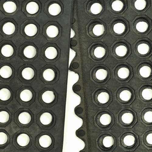 perforated rubber ring drainage mat for horse stable