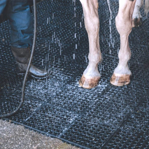 horse stall mats with drainage holes