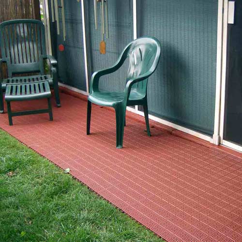 Outdoor Flooring Over Grass Or Dirt Interlocking Tiles