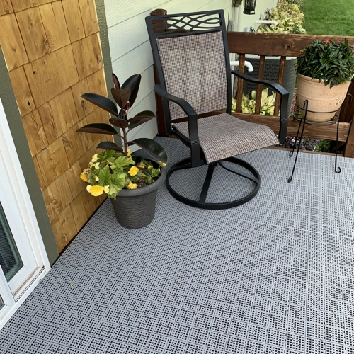 pvc plastic deck tiles