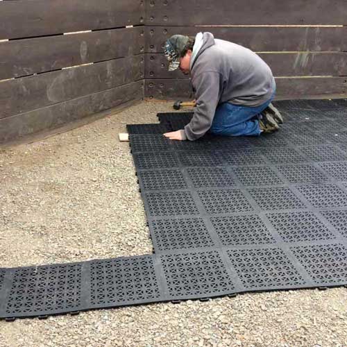 staylock tiles for gaga ball pit flooring