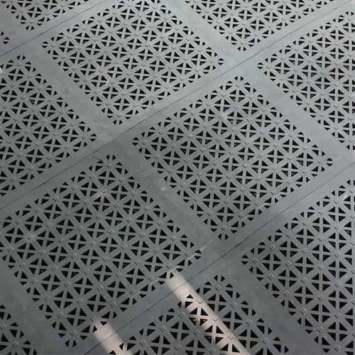 Outdoor PVC Interlocking Tiles over Dirt