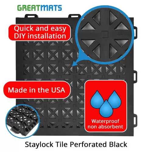 GreatmatsPerforated StayLock Tile