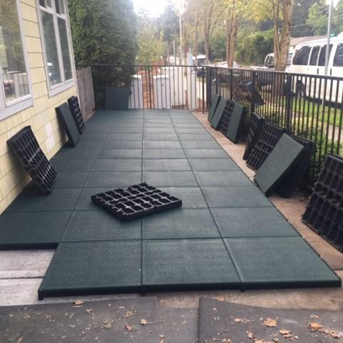 How to Install Rubber Flooring Outdoors Using Different Styles