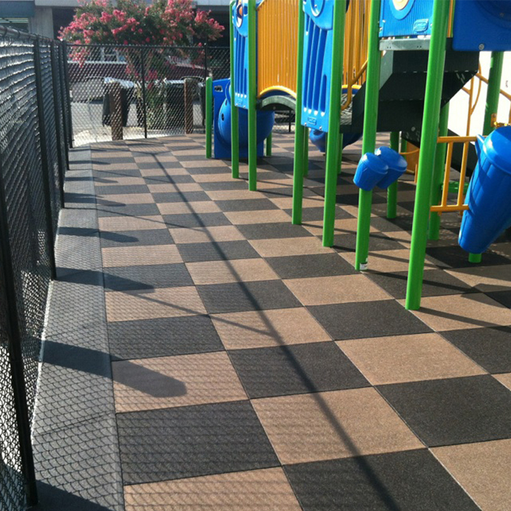 Playground with Blue Sky border edge black