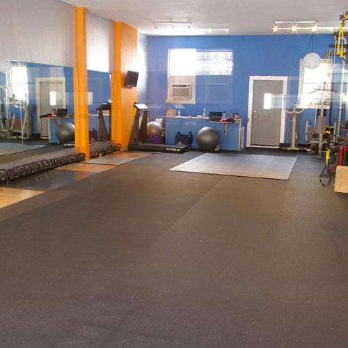 Plyometric Rolled Rubber Flooring with Low Odor
