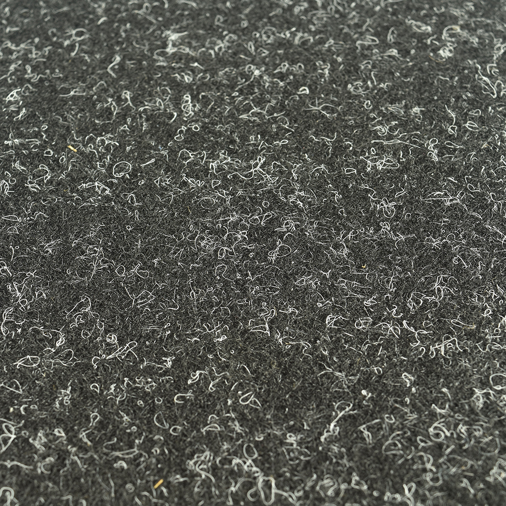 GymPro EcoTile Carpet Floor Cover 1/8 Inch x 35x70 Inches surface close up in Medium Gray