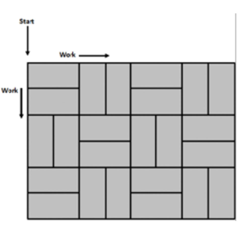 GymPro EcoTile Carpet Floor Cover 1/8 Inch x 35x70 Inches installation diagram