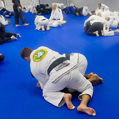 Roll Out MMA Jiu Jitsu Mats are made of Polyethylene Foam