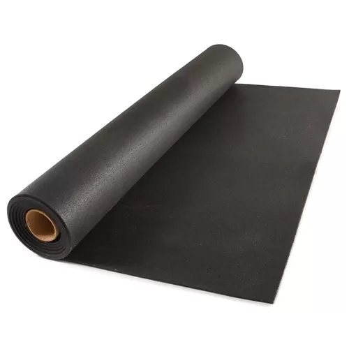 Rubber Flooring Rolls ½ Inch Black Geneva