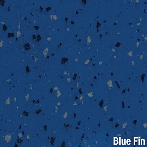 Spectation Gym Floor Rubber Tiles Straight Edge Blue Fin