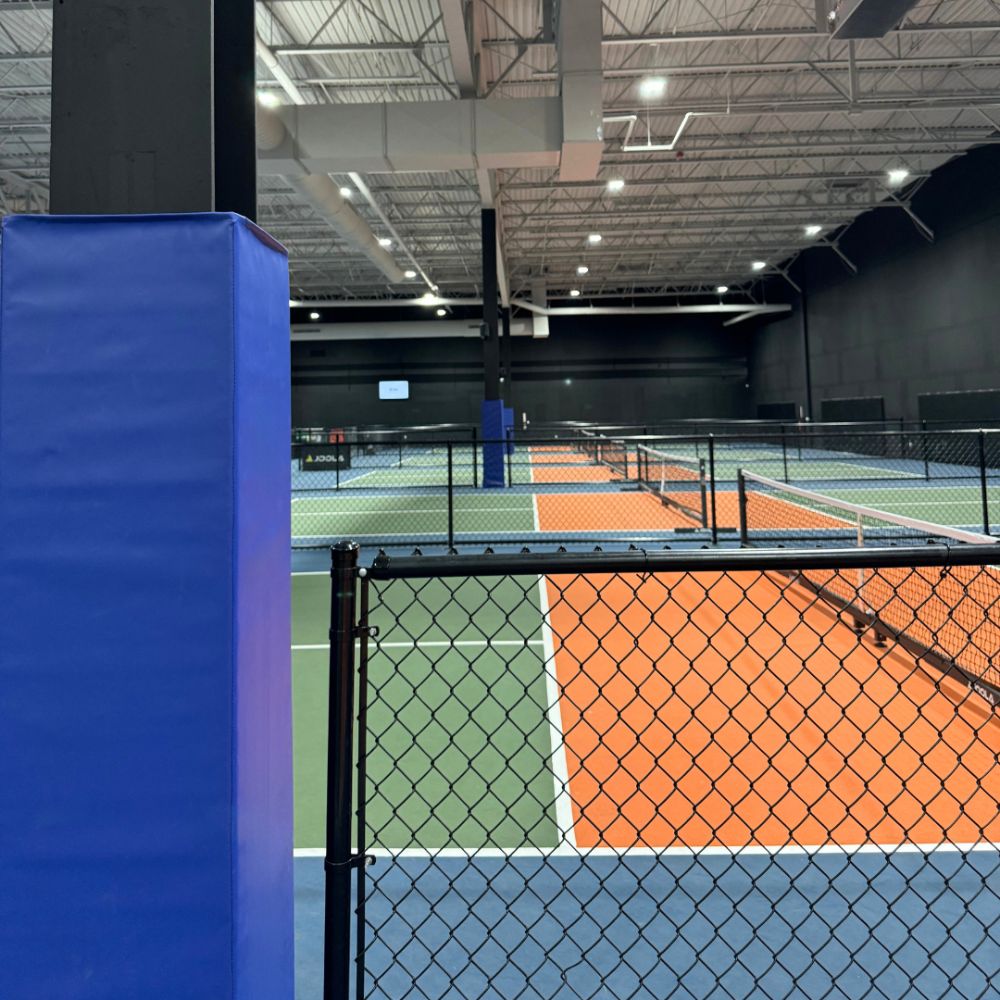 Safety Pilaster Wrap up to 20 Inch in indoor pickleball court