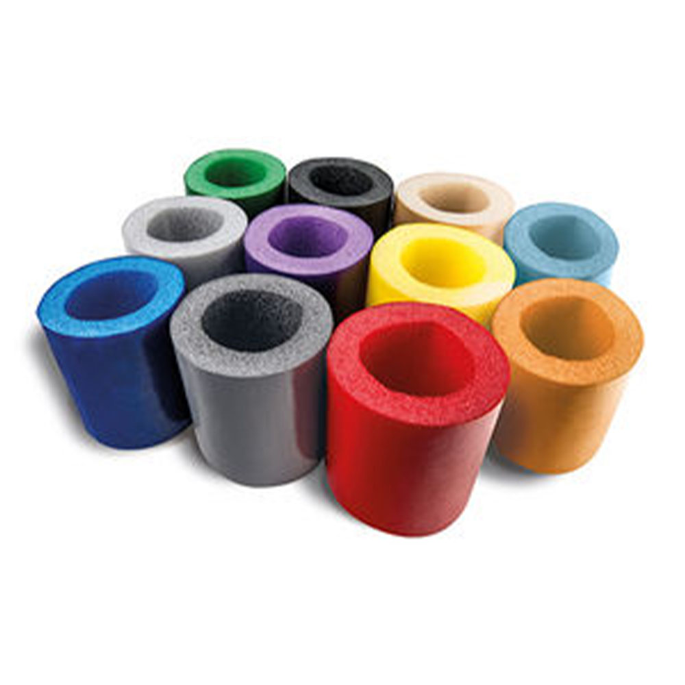 Safety Stadium Rail Padding Wrap 3 1/2 Inch OD x 2 Inch ID x 8 Ft. Long Carton of 20 colors in rolls