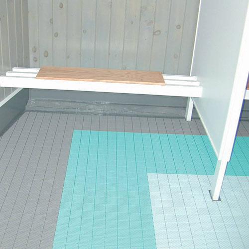 Drainage Tile Shower Mats are Locker Room Floor Tiles / Pool Tiles