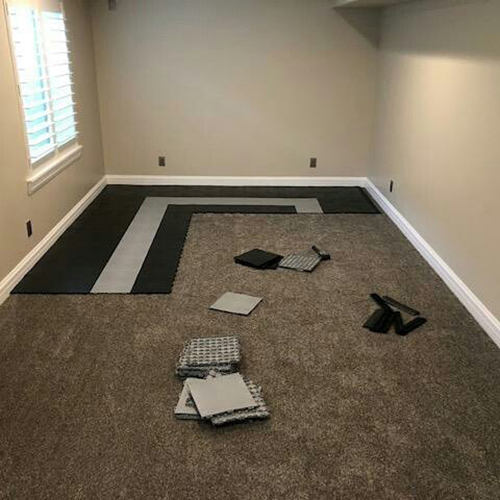 Best Gym Floor Over Carpet for Home - StayLock Tiles