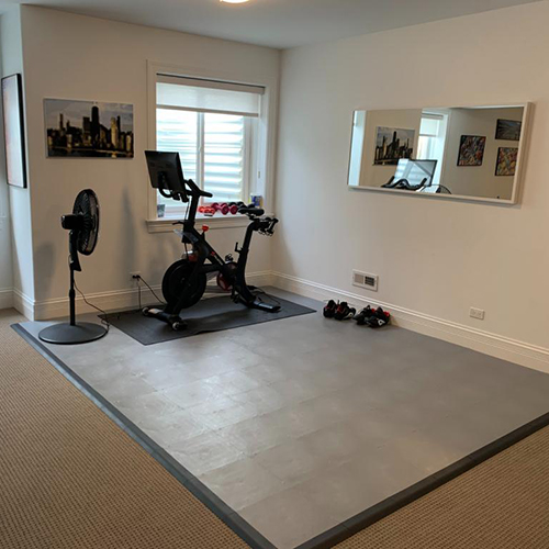 pvc hard floor tiles for home exercise room