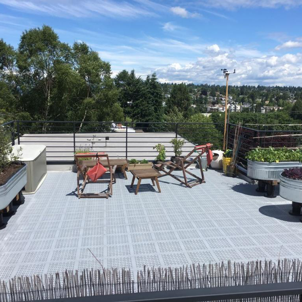pvc deck top roof tiles