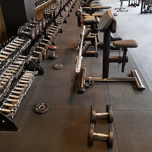 rubber flooring for gym lifting weights