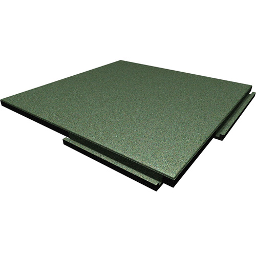 green rubber playground floor tiles