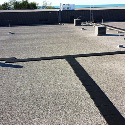 Sterling Walkway Pad Roof Top Black 2 Inch x 2x2 Ft. path install