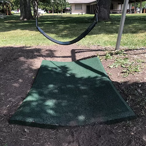 Swing Set Rubber Mats Green 32x54 x 2 Inch