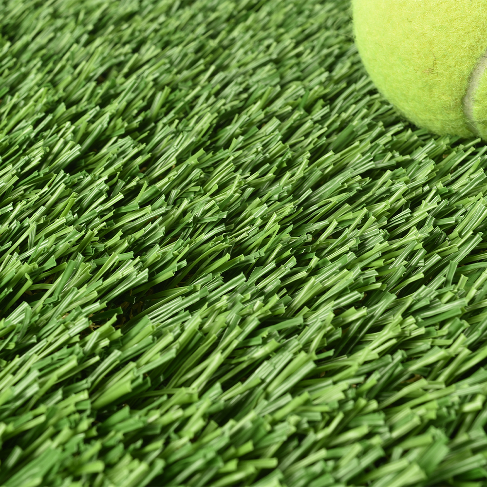 Greatmats Pet Turf Choice 1-1/4 Inch x 15 Ft. Wide Per LF with tennis ball