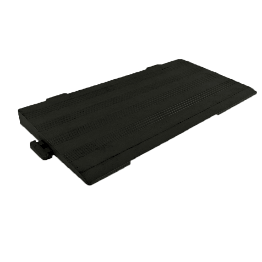 Full image of the Edge Ramp Wide Black - 3/4 x 12 x 6 Inches