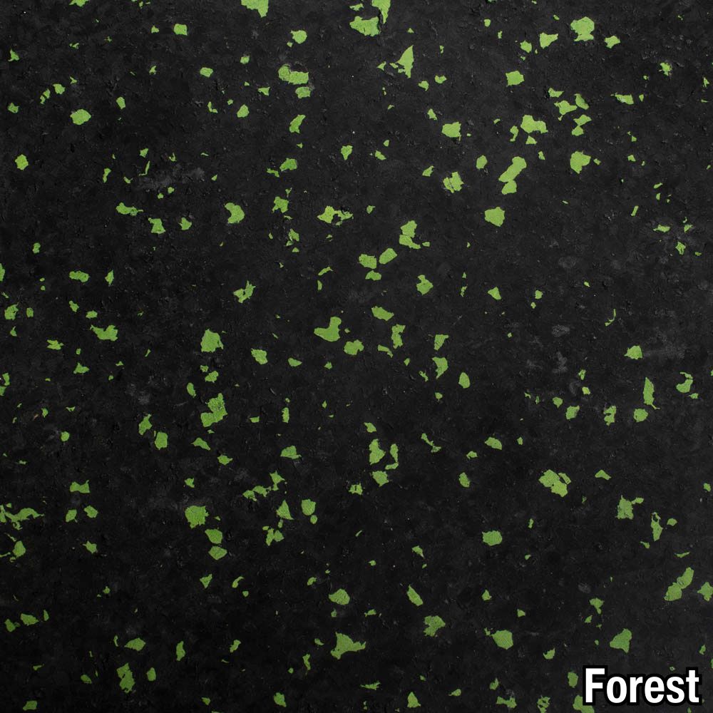 Forest Rolled Rubber Pacific 1/4 Inch 10% Color Custom closeup