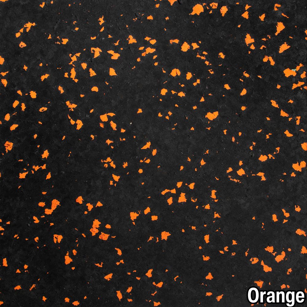 Orange Rolled Rubber Pacific 1/4 Inch 10% Color Custom closeup