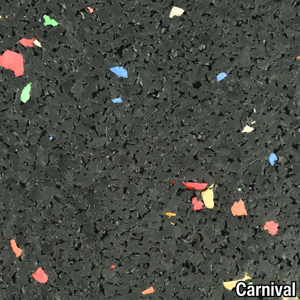 Rolled Rubber Pacific 1/2 Inch 10% Color CrossTrain Per SF Carnival