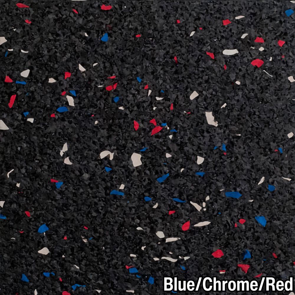 Blue Chrome Red Rolled Rubber Pacific 8 mm 10% Color CrossTrain Custom closeup