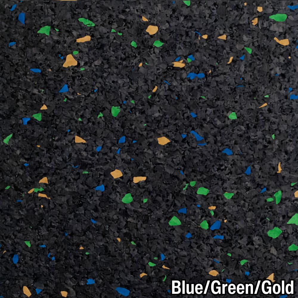 Blue Green Gold Rolled Rubber Pacific 8 mm 10% Color CrossTrain Custom closeup