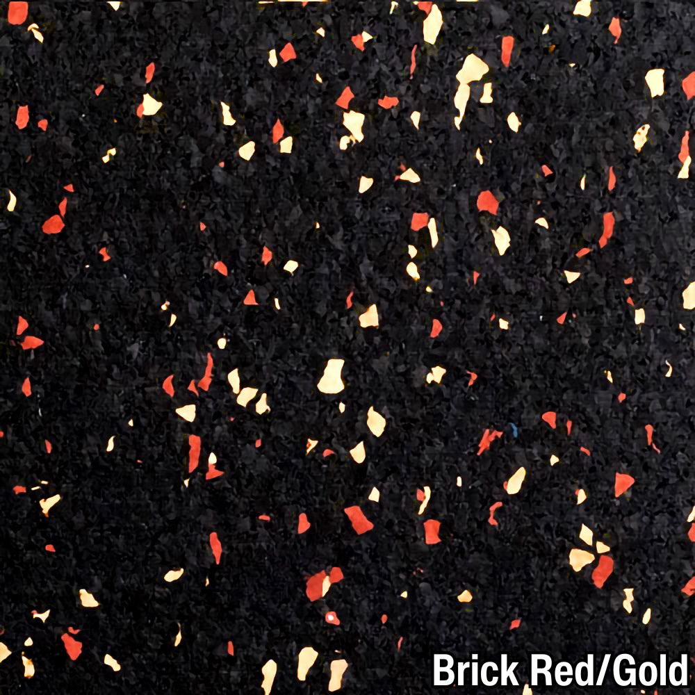 Brick Red Gold Rolled Rubber Pacific 1/4 Inch 10% Color CrossTrain Custom closeup