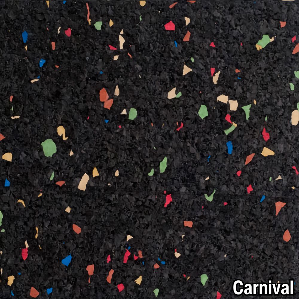 Carnival Rolled Rubber Pacific 8 mm 10% Color CrossTrain closeup