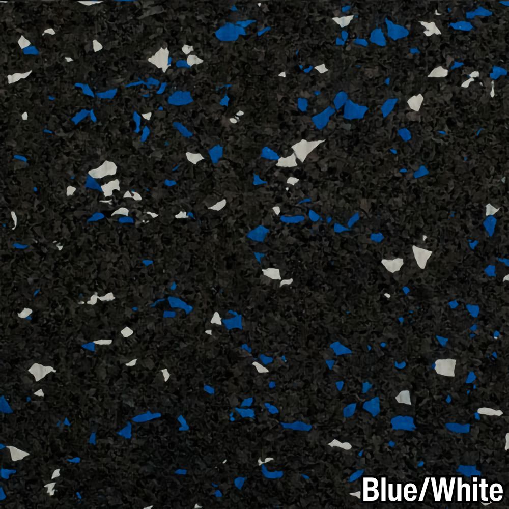 Close-up Straight Edge Tile 10% Color CrossTrain 8 mm Blue/White